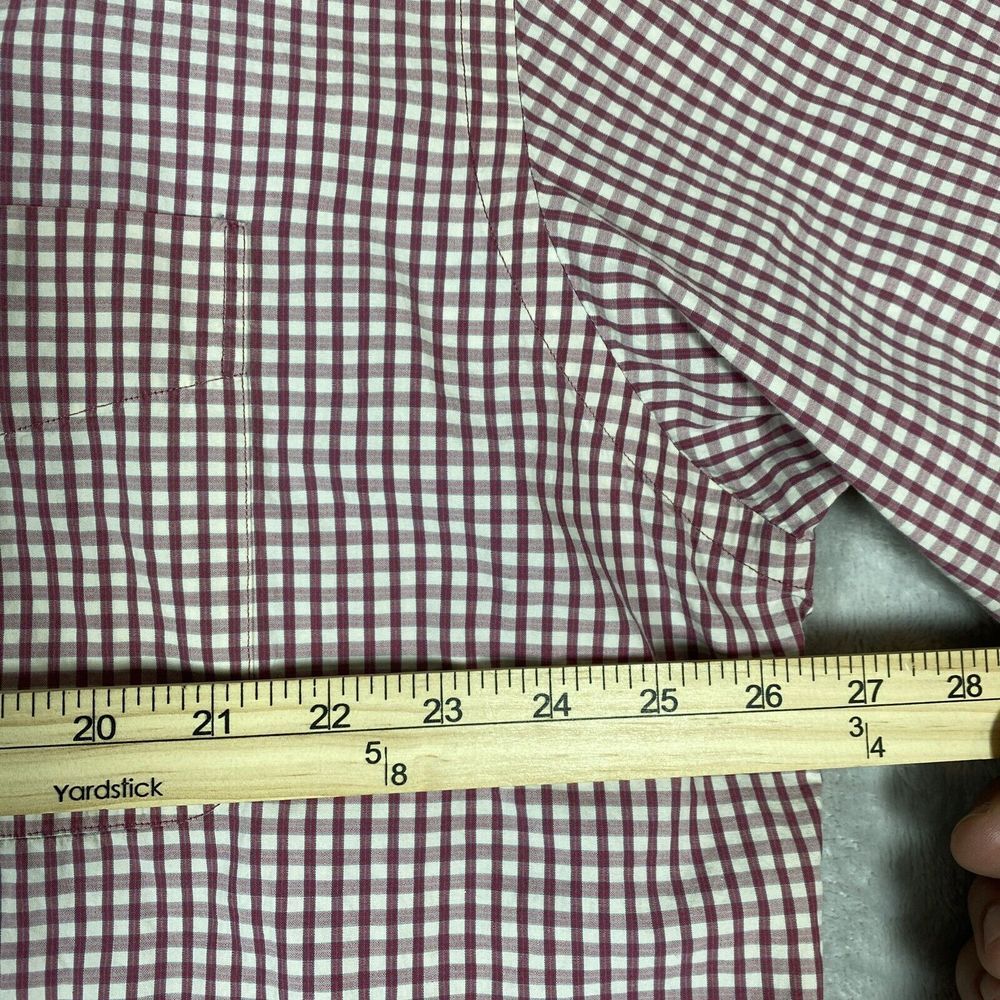 Ralph Lauren Blaire Pink Gingham Short Sleeve Button Down Size XL - Picture 5 of 8